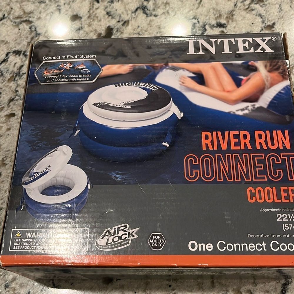 Intex River Run Connect Cooler- connect to your cooler while floating a river!